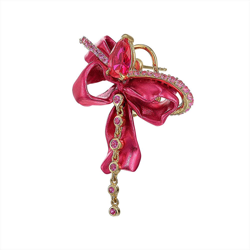 Ruby Cupid's Bow Earrings Online | Theodore and C.